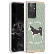 Husky Dog Print Slim Cover For Samsung Galaxy S (S24, S23, S22, S21 / Plus, FE, Ultra), Print in USA