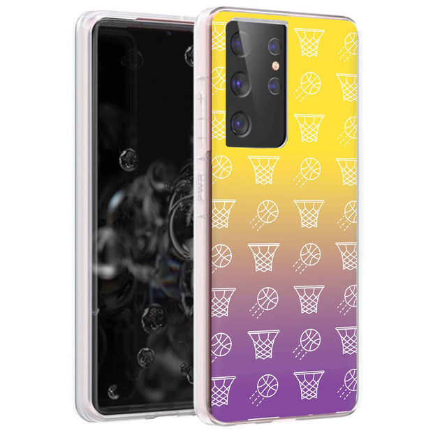 Basketball Print Slim Cover For Samsung Galaxy S (S24, S23, S22, S21 / Plus, FE, Ultra), Print in USA