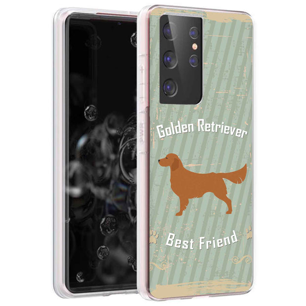 Retriever Dog Print Slim Cover For Samsung Galaxy S (S24, S23, S22, S21 / Plus, FE, Ultra), Print in USA