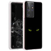 Cat Eyes Print Slim Cover For Samsung Galaxy S (S24, S23, S22, S21 / Plus, FE, Ultra), Print in USA