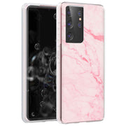 Pink Marble 2 Print Slim Cover For Samsung Galaxy S (S24, S23, S22, S21 / Plus, FE, Ultra), Print in USA