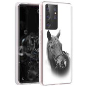 Animal Horse Print Slim Cover For Samsung Galaxy S (S24, S23, S22, S21 / Plus, FE, Ultra), Print in USA