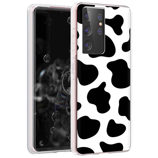 Cow Pattern Print Slim Cover For Samsung Galaxy S (S24, S23, S22, S21 / Plus, FE, Ultra), Print in USA