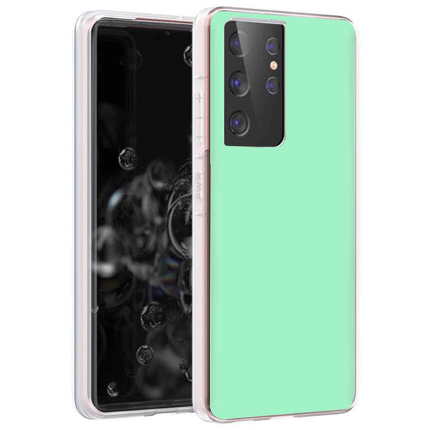 Mint Green Print Slim Cover For Samsung Galaxy S (S24, S23, S22, S21 / Plus, FE, Ultra), Print in USA