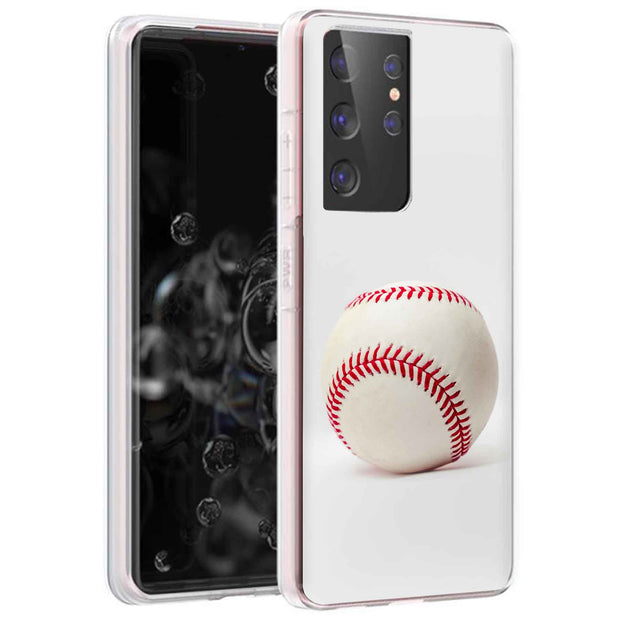 Baseball Sport Print Slim Cover For Samsung Galaxy S (S24, S23, S22, S21 / Plus, FE, Ultra), Print in USA