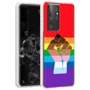 BLM Pride Print Slim Cover For Samsung Galaxy S (S24, S23, S22, S21 / Plus, FE, Ultra), Print in USA