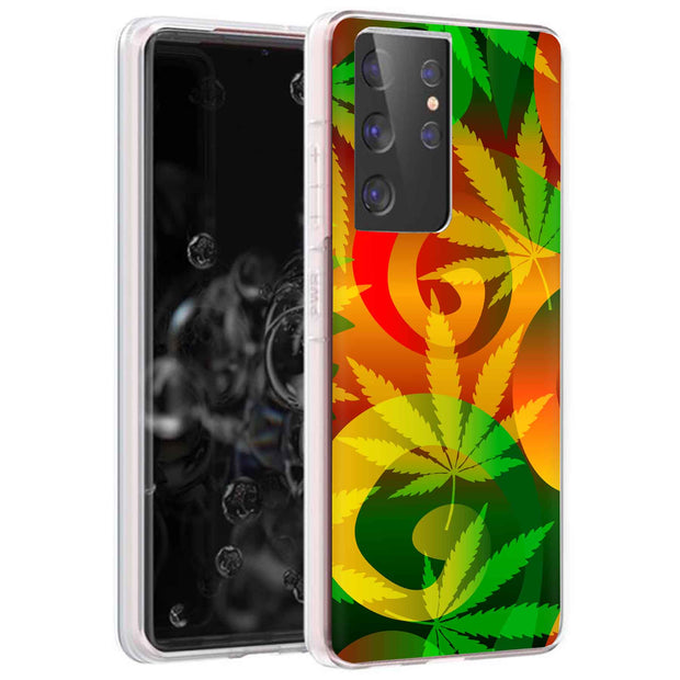 Marijuana Art Print Slim Cover For Samsung Galaxy S (S24, S23, S22, S21 / Plus, FE, Ultra), Print in USA