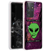 Alien Weed Print Slim Cover For Samsung Galaxy S (S24, S23, S22, S21 / Plus, FE, Ultra), Print in USA