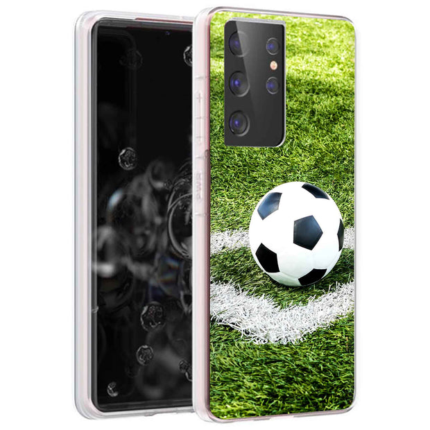 Soccer  Print Slim Cover For Samsung Galaxy S (S24, S23, S22, S21 / Plus, FE, Ultra), Print in USA