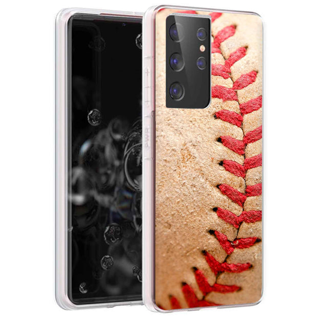 Baseball 2 Print Slim Cover For Samsung Galaxy S (S24, S23, S22, S21 / Plus, FE, Ultra), Print in USA