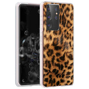 Leopard Skin Print Slim Cover For Samsung Galaxy S (S24, S23, S22, S21 / Plus, FE, Ultra), Print in USA