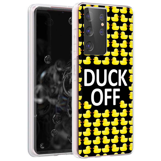 Duck OFF Print Slim Cover For Samsung Galaxy S (S24, S23, S22, S21 / Plus, FE, Ultra), Print in USA