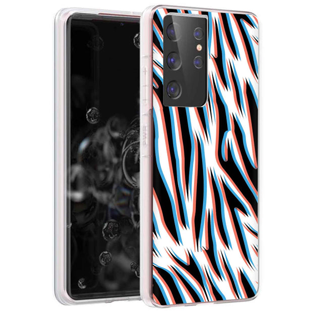 3D Zebra 3 Print Slim Cover For Samsung Galaxy S (S24, S23, S22, S21 / Plus, FE, Ultra), Print in USA