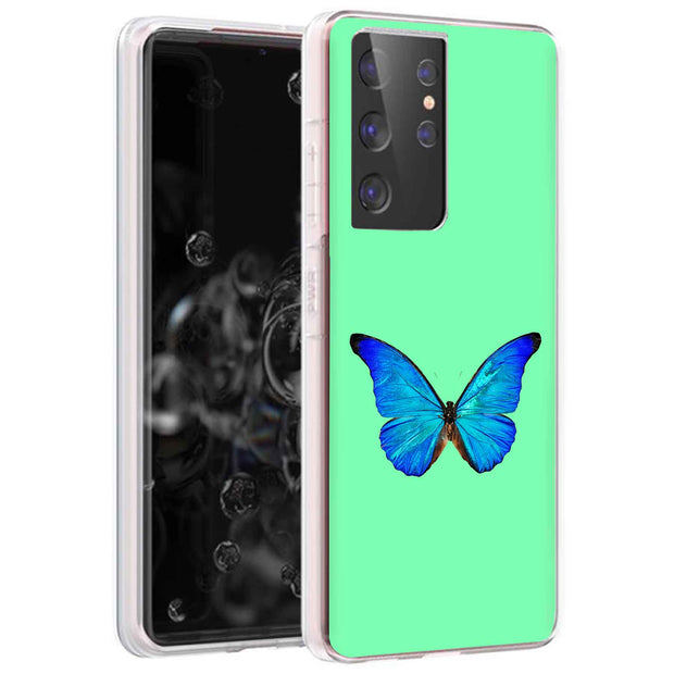 Butterfly Photo Print Slim Cover For Samsung Galaxy S (S24, S23, S22, S21 / Plus, FE, Ultra), Print in USA