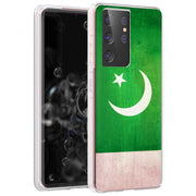 Pakistan Flag Print Slim Cover For Samsung Galaxy S (S24, S23, S22, S21 / Plus, FE, Ultra), Print in USA