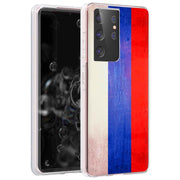 Old Flag Russia Print Slim Cover For Samsung Galaxy S (S24, S23, S22, S21 / Plus, FE, Ultra), Print in USA