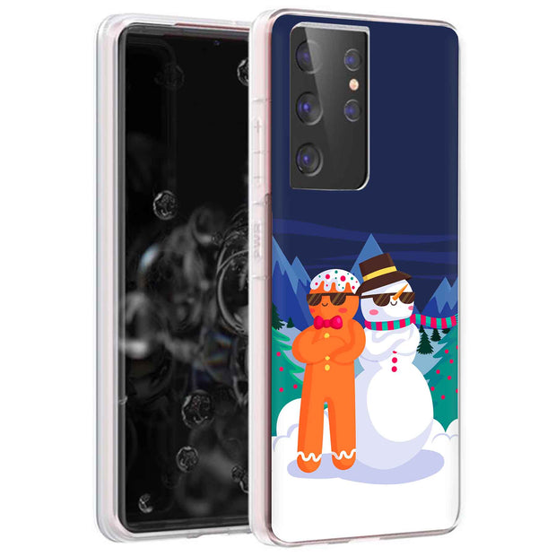 Cool Snowman Print Slim Cover For Samsung Galaxy S (S24, S23, S22, S21 / Plus, FE, Ultra), Print in USA