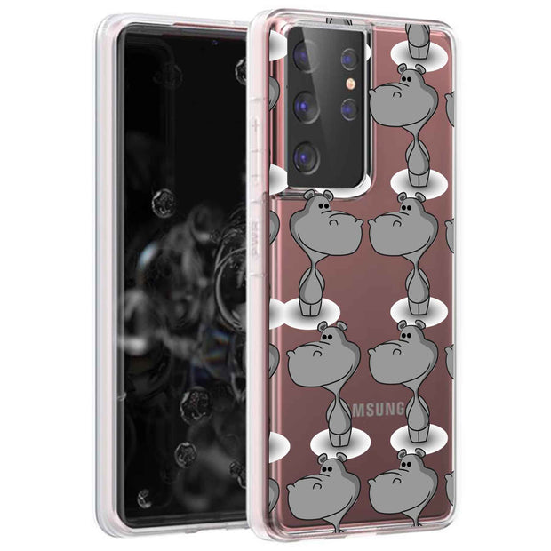 Hippo One Print Slim Cover For Samsung Galaxy S (S24, S23, S22, S21 / Plus, FE, Ultra), Print in USA