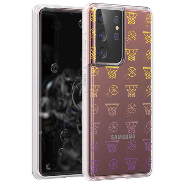 Basketball 2 Print Slim Cover For Samsung Galaxy S (S24, S23, S22, S21 / Plus, FE, Ultra), Print in USA