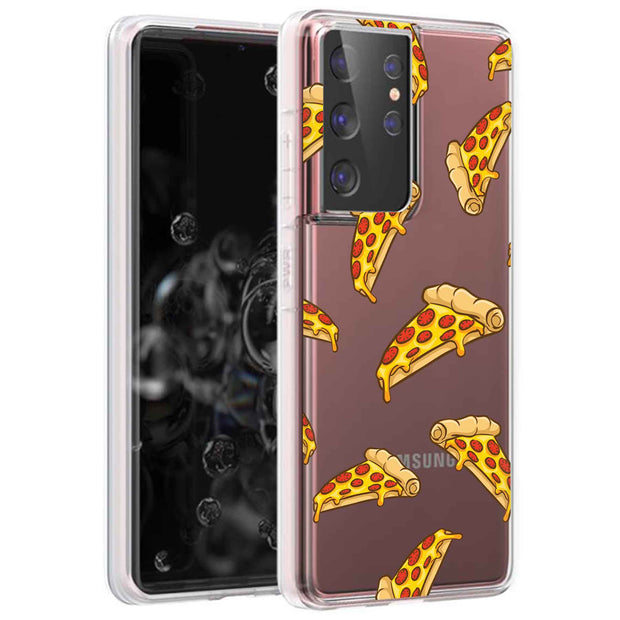 Yummy Pizza Print Slim Cover For Samsung Galaxy S (S24, S23, S22, S21 / Plus, FE, Ultra), Print in USA