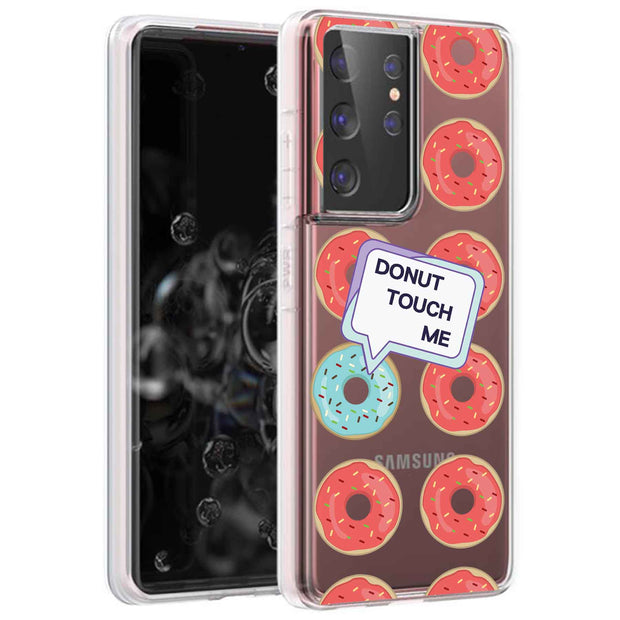 No Touch Donut Print Slim Cover For Samsung Galaxy S (S24, S23, S22, S21 / Plus, FE, Ultra), Print in USA