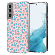 Pink Leopard Print Slim Cover For Samsung Galaxy S (S24, S23, S22, S21 / Plus, FE, Ultra), Print in USA