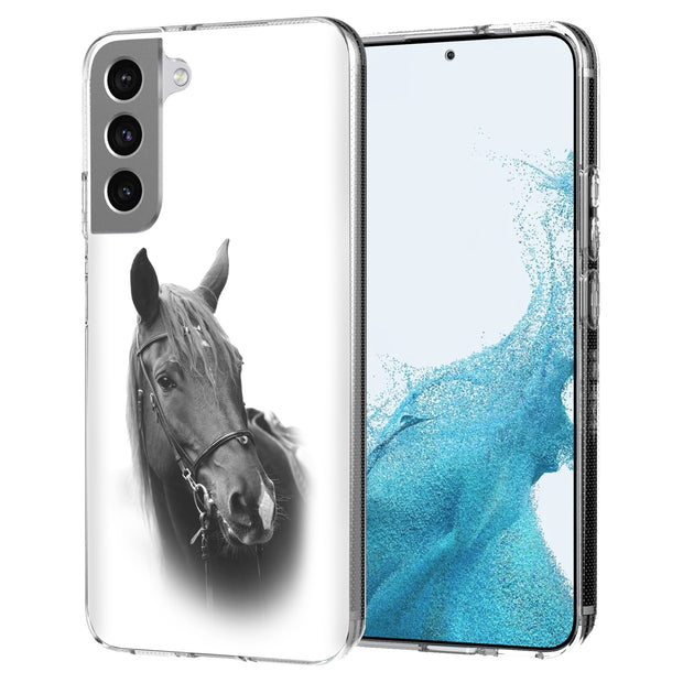 Animal Horse Print Slim Cover For Samsung Galaxy S (S24, S23, S22, S21 / Plus, FE, Ultra), Print in USA