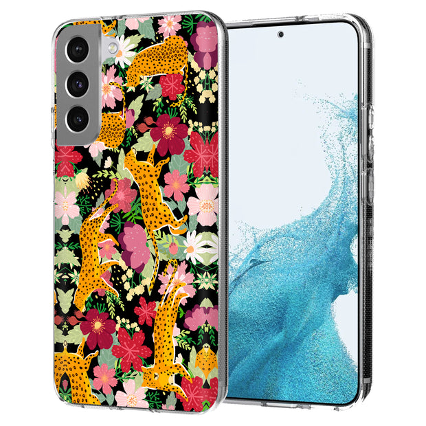 Leopard Cheetah Print Slim Cover For Samsung Galaxy S (S24, S23, S22, S21 / Plus, FE, Ultra), Print in USA