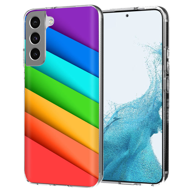 Rainbow Pride Print Slim Cover For Samsung Galaxy S (S24, S23, S22, S21 / Plus, FE, Ultra), Print in USA