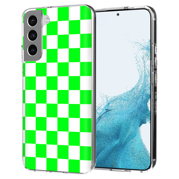 Bright Checker Print Slim Cover For Samsung Galaxy S (S24, S23, S22, S21 / Plus, FE, Ultra), Print in USA