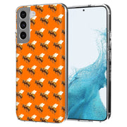 Bee Pattern Print Slim Cover For Samsung Galaxy S (S24, S23, S22, S21 / Plus, FE, Ultra), Print in USA