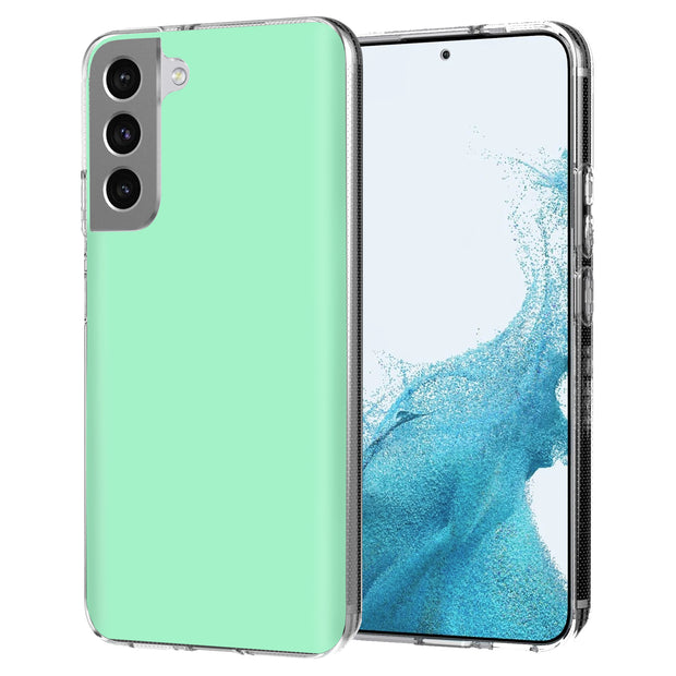 Mint Green Print Slim Cover For Samsung Galaxy S (S24, S23, S22, S21 / Plus, FE, Ultra), Print in USA