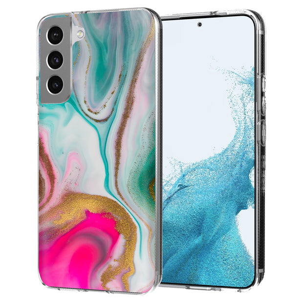 Colorful Marble Print Slim Cover For Samsung Galaxy S (S24, S23, S22, S21 / Plus, FE, Ultra), Print in USA