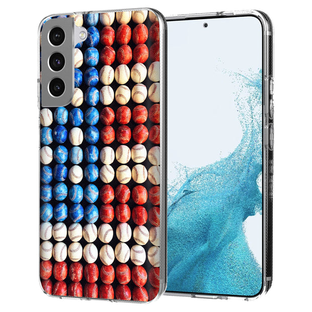 USA Baseball Print Slim Cover For Samsung Galaxy S (S24, S23, S22, S21 / Plus, FE, Ultra), Print in USA