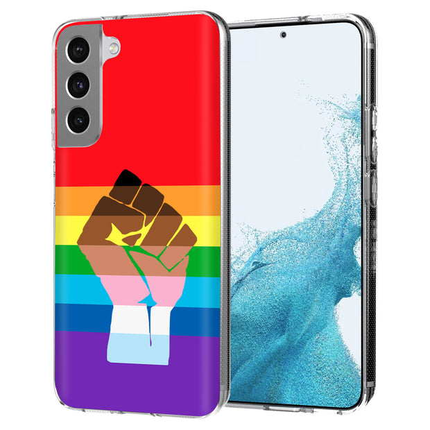 BLM Pride Print Slim Cover For Samsung Galaxy S (S24, S23, S22, S21 / Plus, FE, Ultra), Print in USA