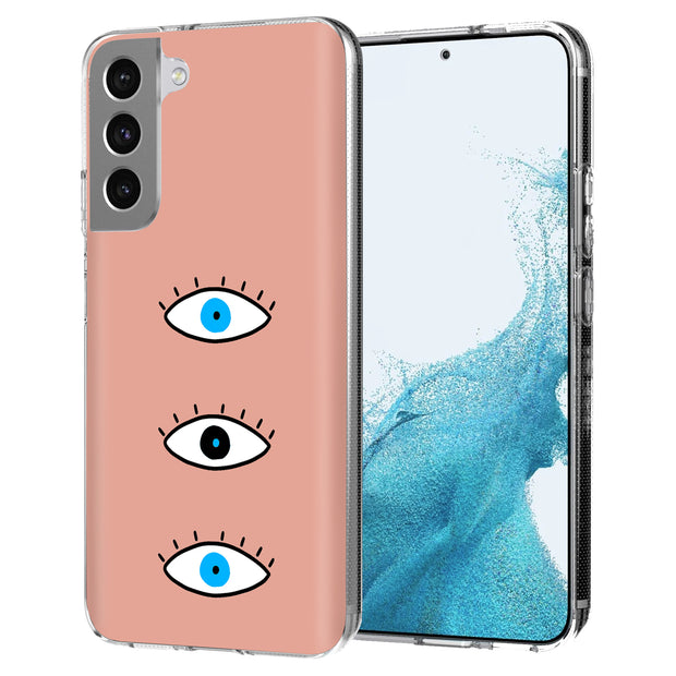 Evil Eye Blue Print Slim Cover For Samsung Galaxy S (S24, S23, S22, S21 / Plus, FE, Ultra), Print in USA