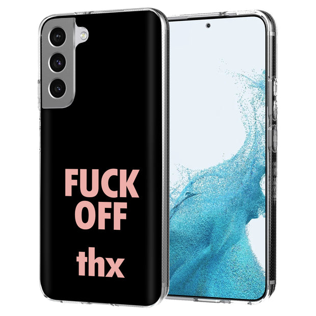 Fun Quote F Off Print Slim Cover For Samsung Galaxy S (S24, S23, S22, S21 / Plus, FE, Ultra), Print in USA