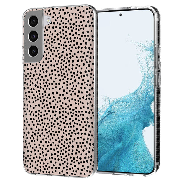 Polka Dots Brn Print Slim Cover For Samsung Galaxy S (S24, S23, S22, S21 / Plus, FE, Ultra), Print in USA