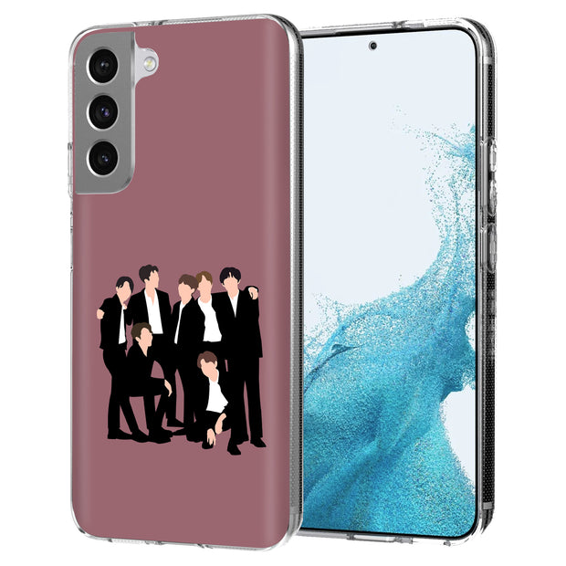 BTS Bangtan 15 Print Slim Cover For Samsung Galaxy S (S24, S23, S22, S21 / Plus, FE, Ultra), Print in USA