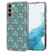 Blue Dog Print Slim Cover For Samsung Galaxy S (S24, S23, S22, S21 / Plus, FE, Ultra), Print in USA