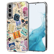 Travel Sticker Print Slim Cover For Samsung Galaxy S (S24, S23, S22, S21 / Plus, FE, Ultra), Print in USA