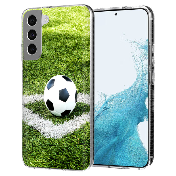 Soccer  Print Slim Cover For Samsung Galaxy S (S24, S23, S22, S21 / Plus, FE, Ultra), Print in USA