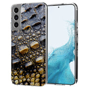 Black Crocodile Print Slim Cover For Samsung Galaxy S (S24, S23, S22, S21 / Plus, FE, Ultra), Print in USA