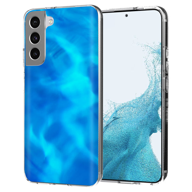 Blue Water Print Slim Cover For Samsung Galaxy S (S24, S23, S22, S21 / Plus, FE, Ultra), Print in USA