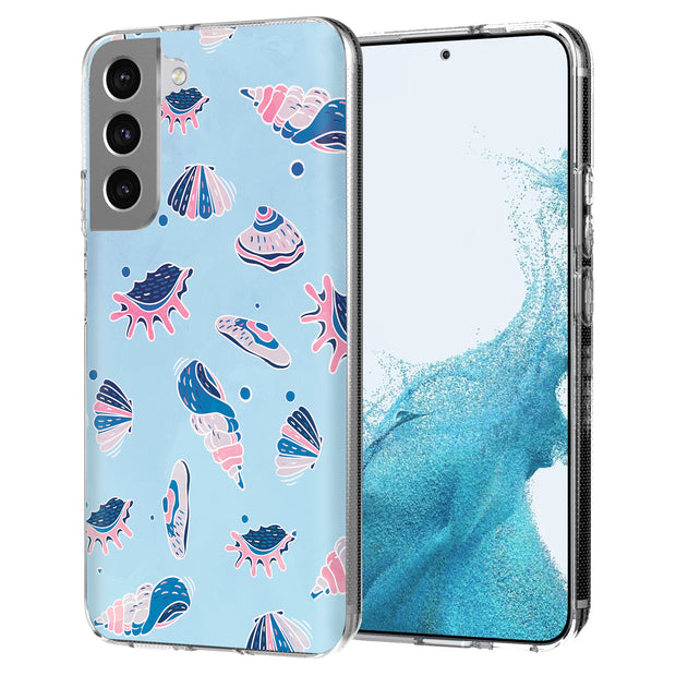 SeaShells Clams Print Slim Cover For Samsung Galaxy S (S24, S23, S22, S21 / Plus, FE, Ultra), Print in USA