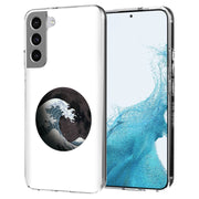 Great Wave Moon Print Slim Cover For Samsung Galaxy S (S24, S23, S22, S21 / Plus, FE, Ultra), Print in USA