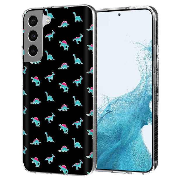 Dinosaurs Shape Print Slim Cover For Samsung Galaxy S (S24, S23, S22, S21 / Plus, FE, Ultra), Print in USA