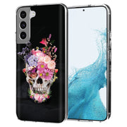 Flower Skull Print Slim Cover For Samsung Galaxy S (S24, S23, S22, S21 / Plus, FE, Ultra), Print in USA