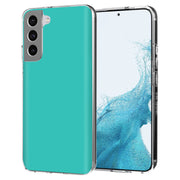 Cyan Green Print Slim Cover For Samsung Galaxy S (S24, S23, S22, S21 / Plus, FE, Ultra), Print in USA