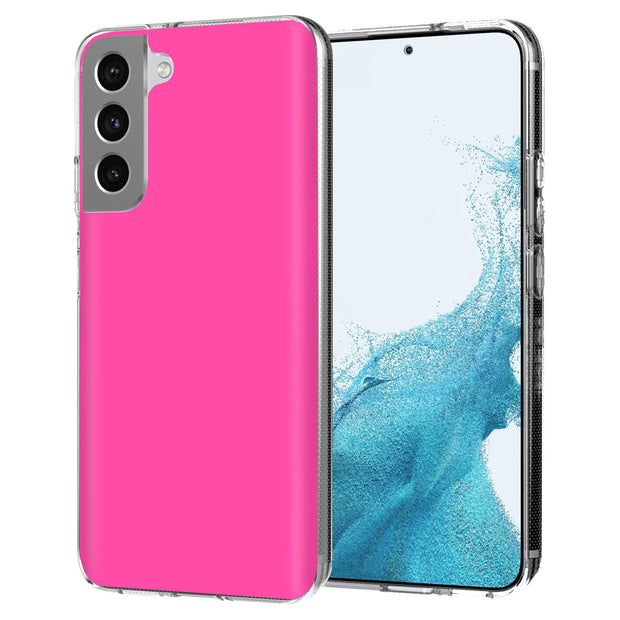 Hot Pink Print Slim Cover For Samsung Galaxy S (S24, S23, S22, S21 / Plus, FE, Ultra), Print in USA